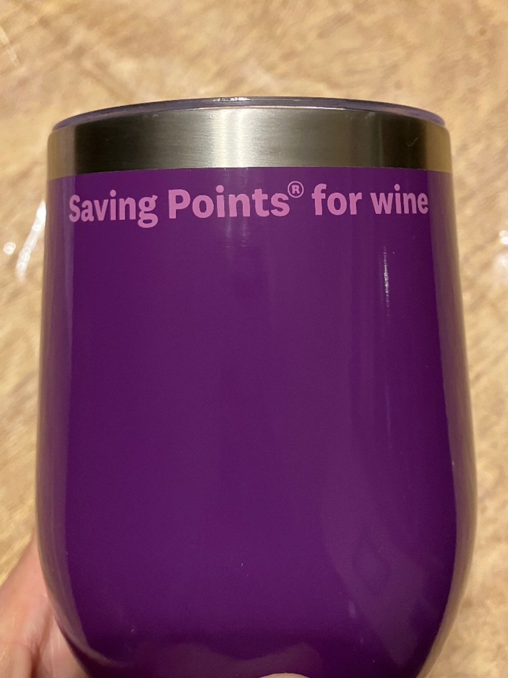 Weight Watchers Purple Wine Tumbler